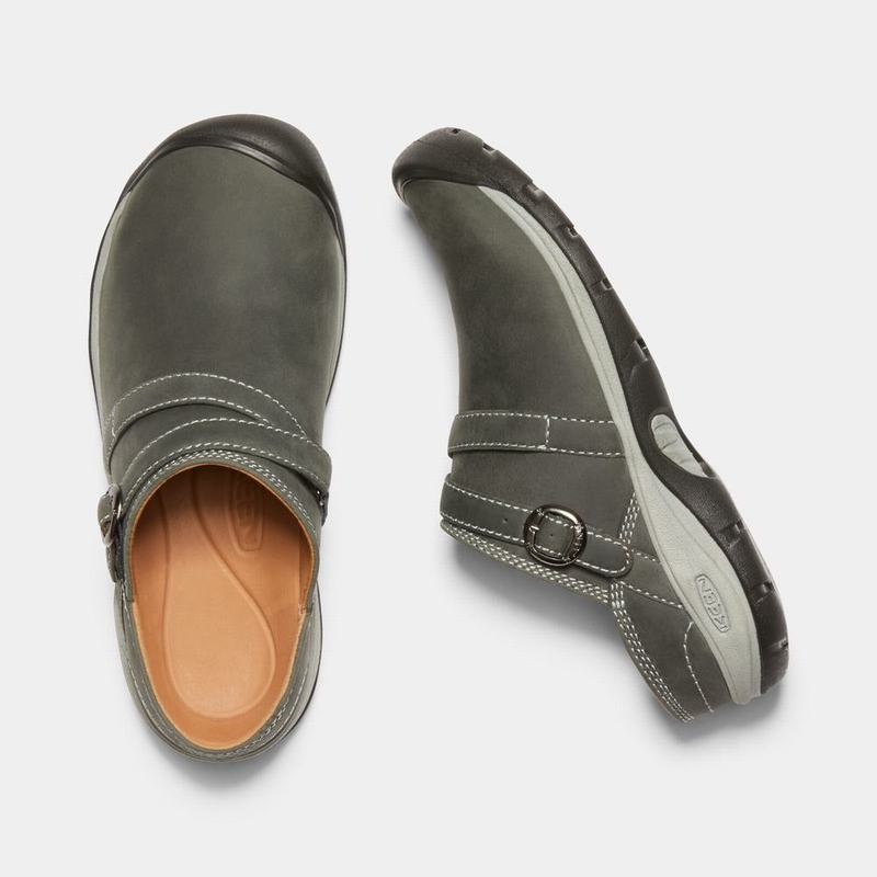 Keen Presidio II Womens Slip On Shoes Olive NZ Sale (7861-LERTG)